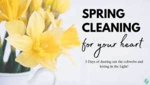 Spring cleaning in your heart devotional