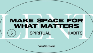 Make space for what matters devotional